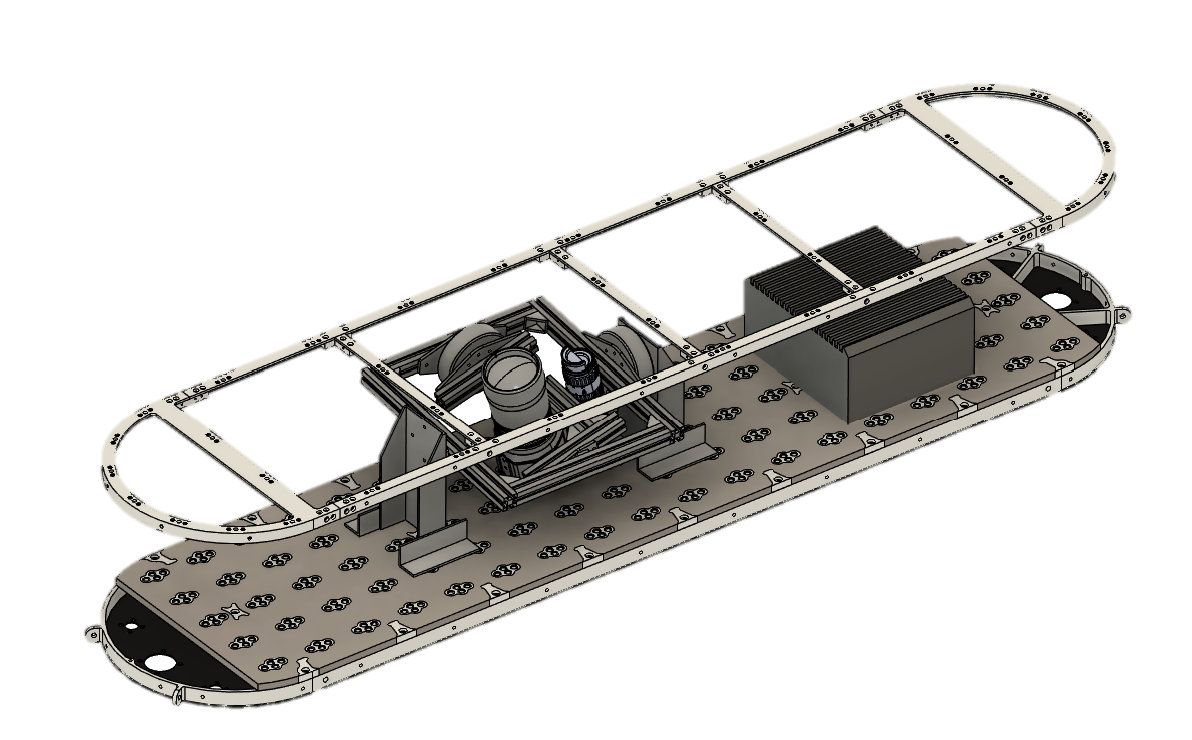 Schema des Pods unter der Flugzeugtragfläche