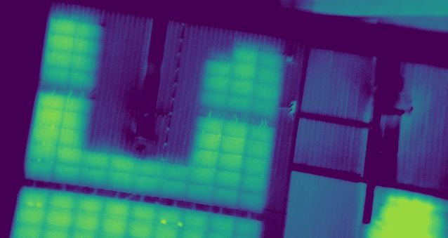 Infrarotaufnahme mit Hot-Spots